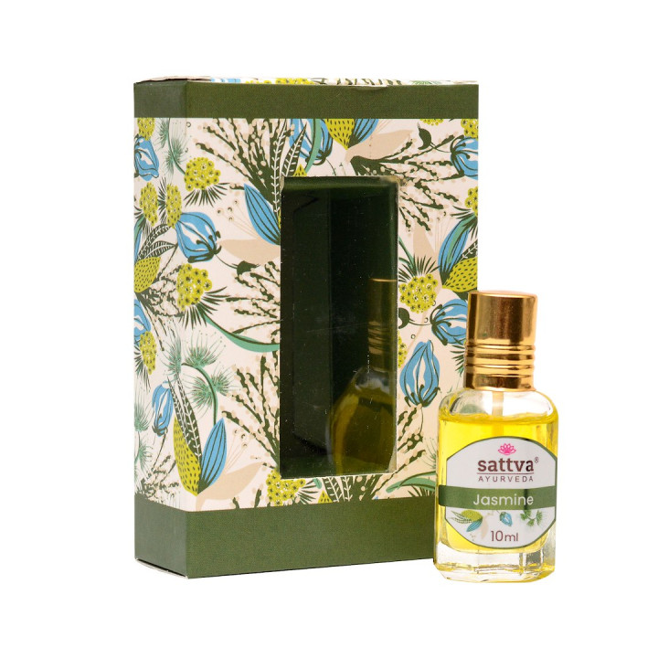 Perfumy w Olejku Jaśmin Roll-On Wegańskie 10 ml - Sattva - Ekochatka
