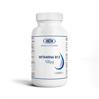 Witamina B12 100 Mcg 60 Kapsułek Suplement Diety Bez Cukru - Jantar - 