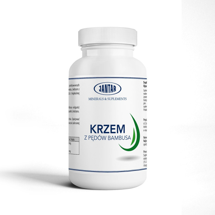 Krzem Organiczny z Pędów Bambusa 350 mg 90 Kapsułek - Jantar - Ekochat