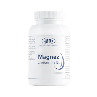 Magnez + Witamina B6 Suplement Diety 60 Kapsułek - Jantar - Ekochatka