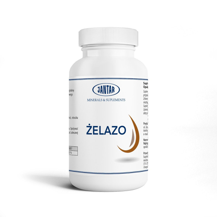 Żelazo 20 mg 60 kapsułek Suplement Diety - Jantar - Ekochatka