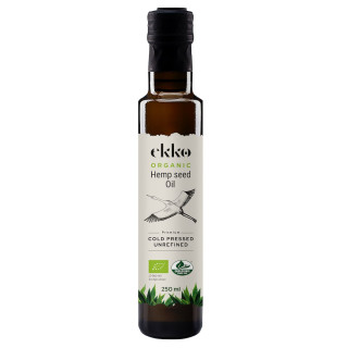 Olej Konopny Tłoczony na Zimno Omega-3 BIO 250 ml - Ekko - Ekochatka