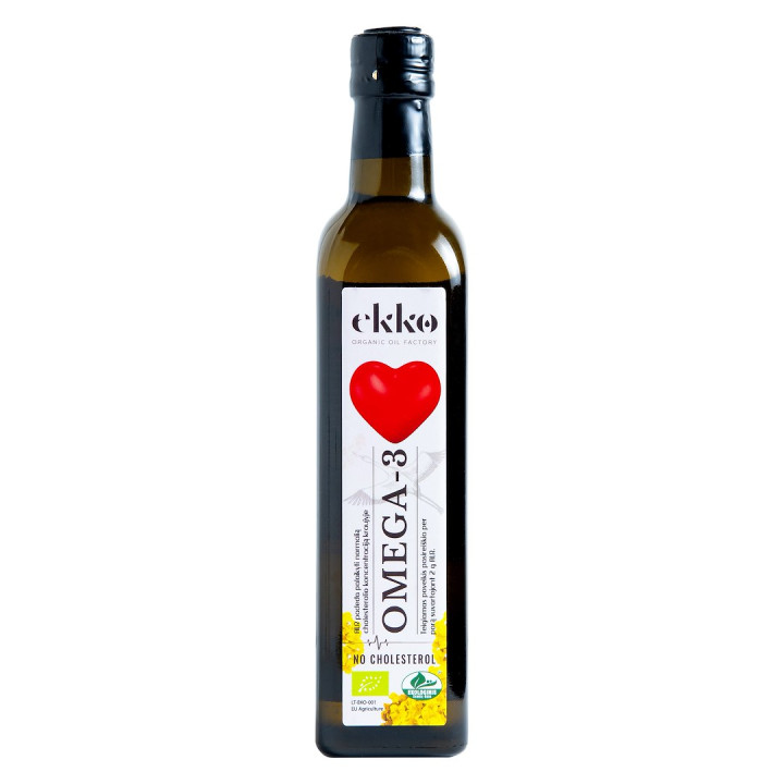 Olej Omega-3 Rzepakowy z Lnianym BIO 500 ml - Ekko - Ekochatka
