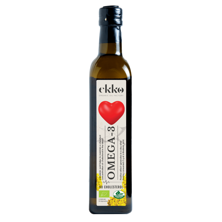 Olej Omega-3 Rzepakowy z Lnianym BIO 500 ml - Ekko - Ekochatka