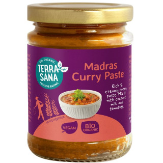 Pasta Curry Madras BIO Wegańska 130 g - Terrasana - Ekochatka