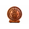 Lampa Solna z Motywem Chamsa Wegańska 5 kg - Himalayan Salt