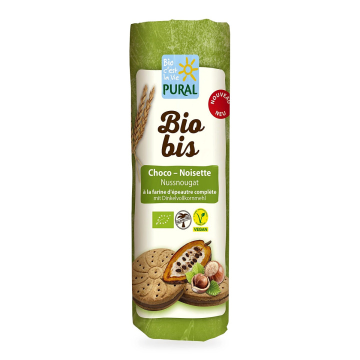 Ciastka Markizy Orkiszowe z Kremem Kakaowo-Orzechowym Fair Trade BIO 320 g - Pural