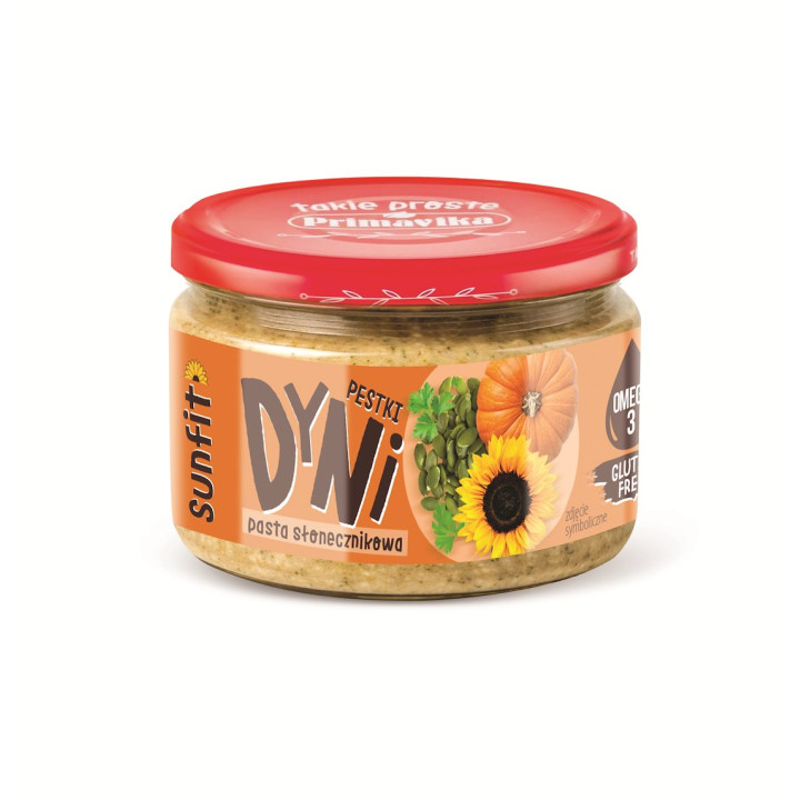 Pasta Słonecznikowa z Pestkami Dyni Bezglutenowa Wegańska 180 g - Prim
