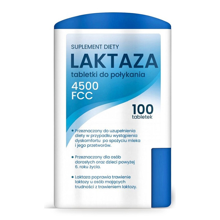 Laktaza Suplement Diety 100 Tabletek 49 g - Domos - Ekochatka