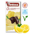 Czekolada Gorzka z Cytryną bez Dodatku Cukrów Bezglutenowa 75 g - Torras