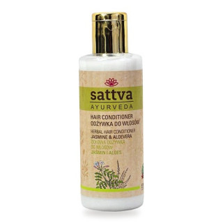 Odżywka do Włosów Ziołowa Jaśmin i Aloes Ayurveda 210 ml - Sattva