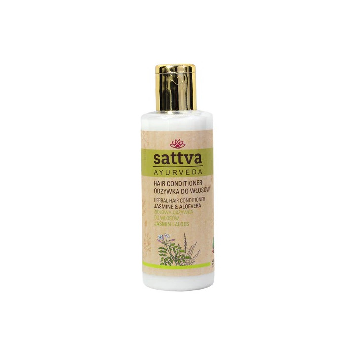 Odżywka do Włosów Ziołowa Jaśmin i Aloes 210 ml | SATTVA - Ekochatka