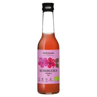 Kombucha z Hibiskusem BIO 270 ml - Delikatna - Ekochatka