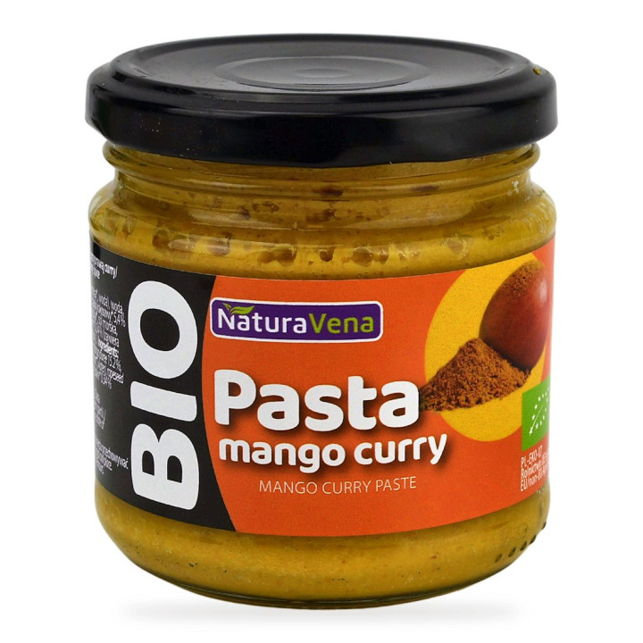 Pasta z Ciecierzycy Mango Curry BIO Wegańska 185 g - Naturavena