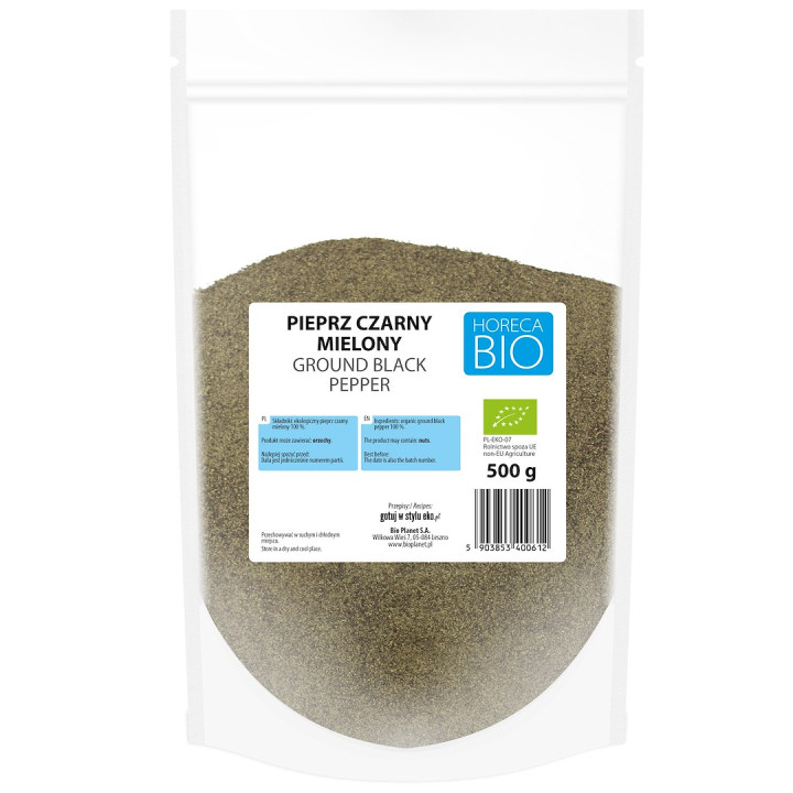 Pieprz Czarny Mielony BIO 500 g | HORECA BIO - POZOSTAŁE - Ekochatka