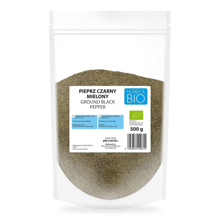 Pieprz Czarny Mielony BIO 500 g - Horeca Bio - Ekochatka