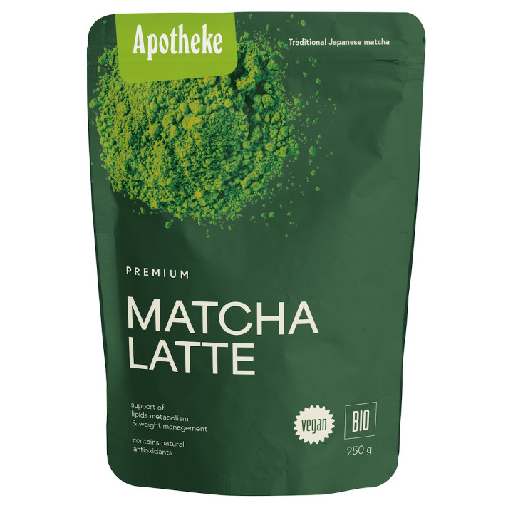 Matcha Latte BIO | APOTHEKE (HERBATKI DLA DZIECI, DOROSŁYCH, BŁONNIK - Ekochatka