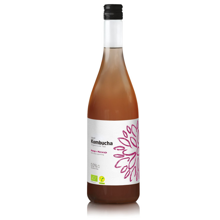 Kombucha z Mango i Marakują Bezglutenowa BIO | VIGO YOKO - Ekochatka