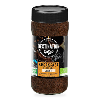Kawa Rozpuszczalna Liofilizowana Arabica i Robusta Breakfast BIO Fair Trade 100 g - Destination