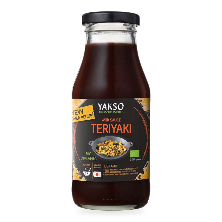 Sos Teriyaki Sojowy Słodki do Woka BIO 240 ml - Yakso - Ekochatka