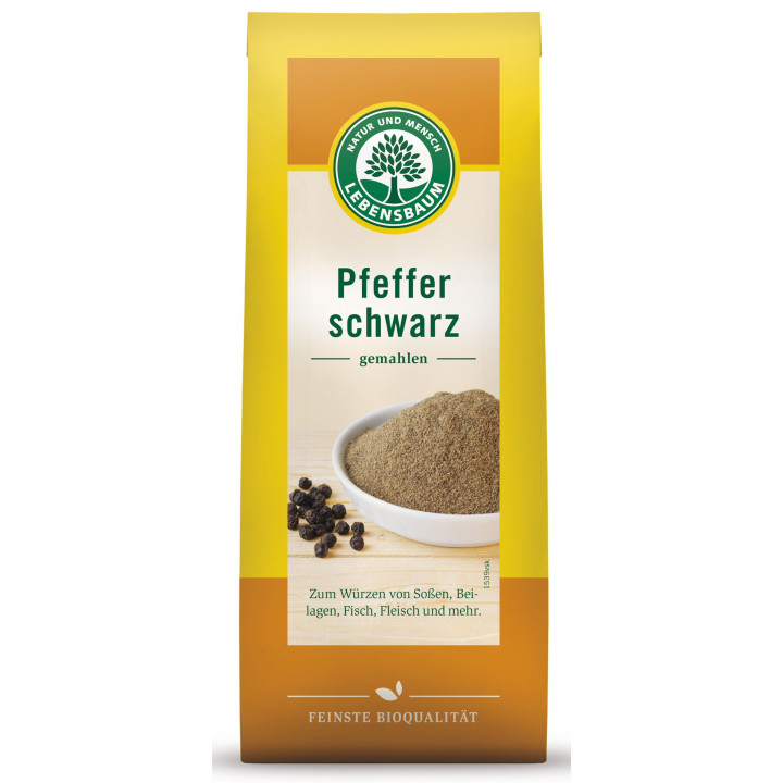 Pieprz Czarny Mielony BIO 50 g - Lebensbaum | LEBENSBAUM - Ekochatka