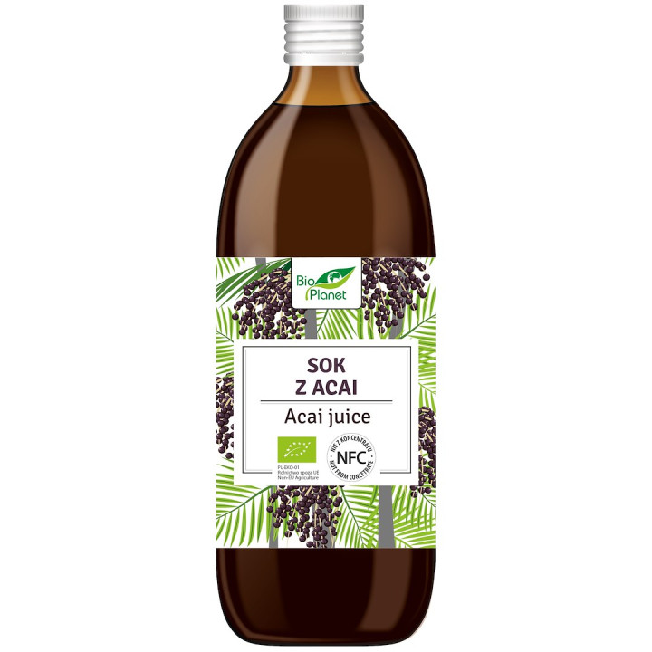Sok z Acai NFC BIO | BIO PLANET - SERIA SOKI I ZAKWASY - Ekochatka