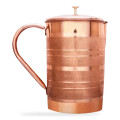 Dzbanek Miedziany Ayurveda Stripe 1,25 l - Sattva