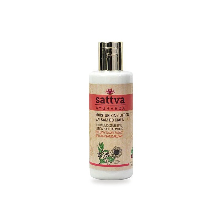 Balsam do Ciała Nawilżający Drzewo Sandałowe Wegański 210 ml - Sattva