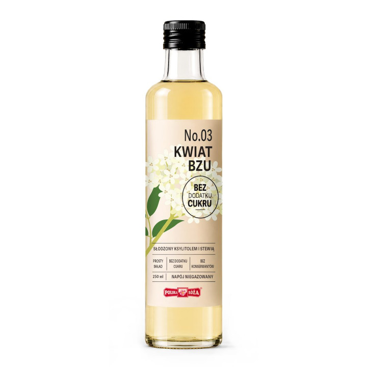 Napój Kwiat Bzu bez Dodatku Cukrów 250 ml - | POLSKA RÓŻA - Ekochatka