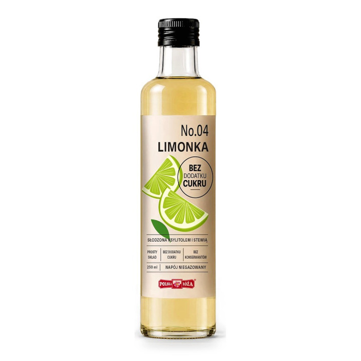 Napój Limonka Bez Dodatku Cukrów Wegański 250 ml - Polska Róża