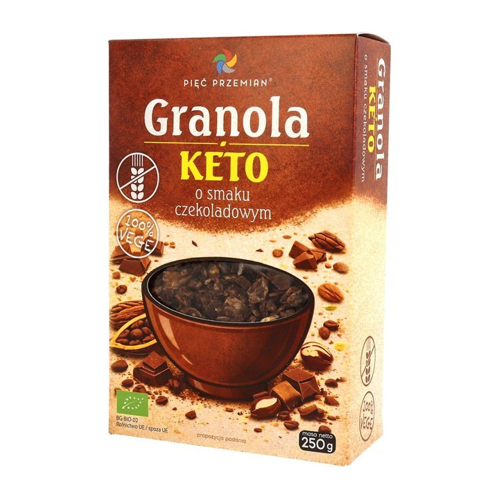 Granola o Smaku Czekoladowym bez Dodatku | PIĘĆ PRZEMIAN - Ekochatka
