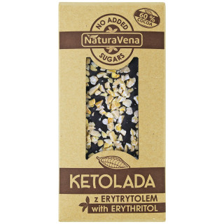 Czekolada Gorzka 60% z Migdałami Ketolada | NATURAVENA - Ekochatka