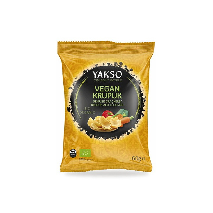 Prażynki Warzywne Krupuk Wegańskie BIO 60 g - Yakso - Ekochatka