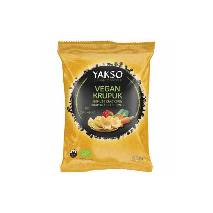 Prażynki Warzywne (vegan Krupuk) BIO 60 g - Yakso | YAKSO - Ekochatka