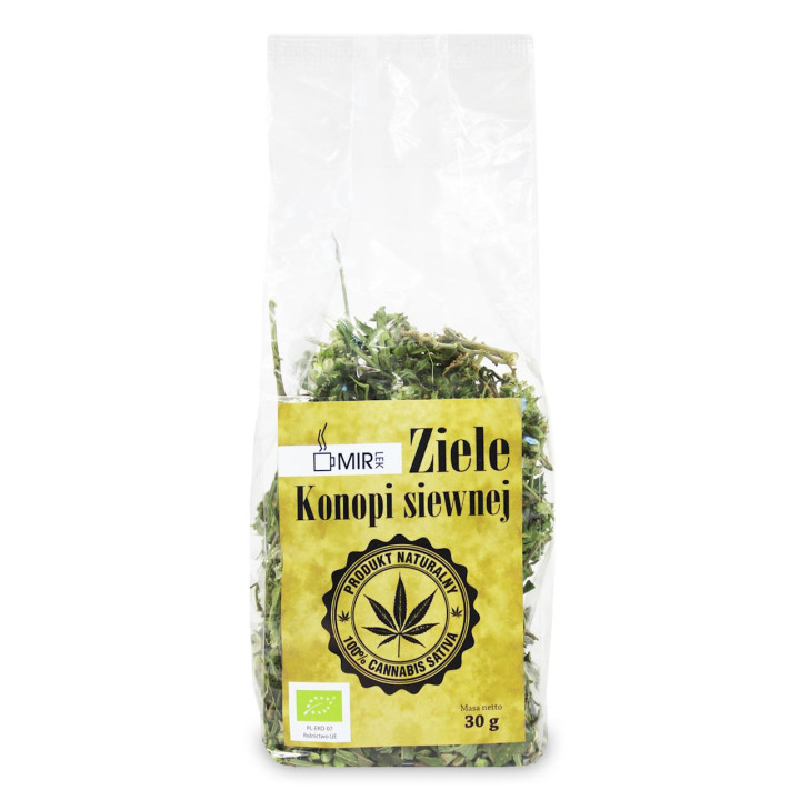 Herbatka Liście Konopi Siewnej BIO 30g | MIR-LEK - Ekochatka