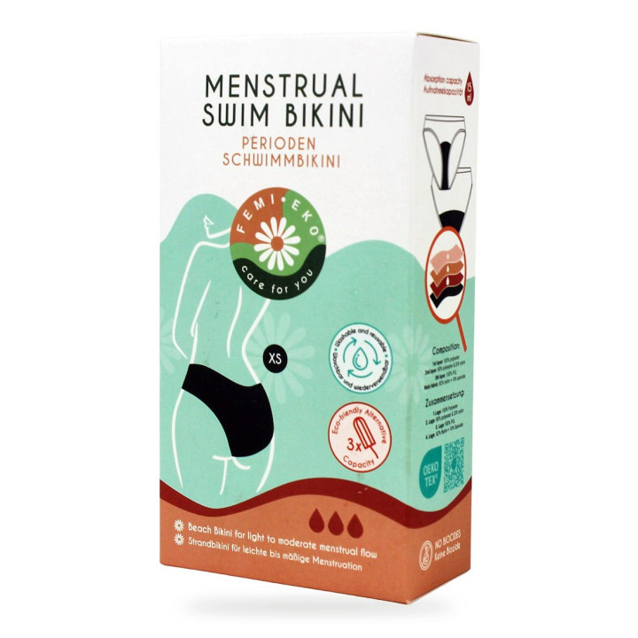 Majtki Menstruacyjne Kąpielowe Model Maja Rozmiar XS Wegańskie 79 g - Femi.eko