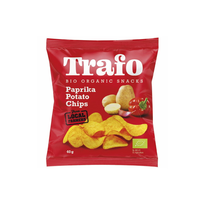 Chipsy Ziemniaczane Paprykowe BIO 40 g - Trafo | TRAFO - Ekochatka