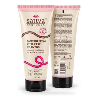 Szampon Nawilżający do Włosów Kręconych Wegański 200 ml - Sattva