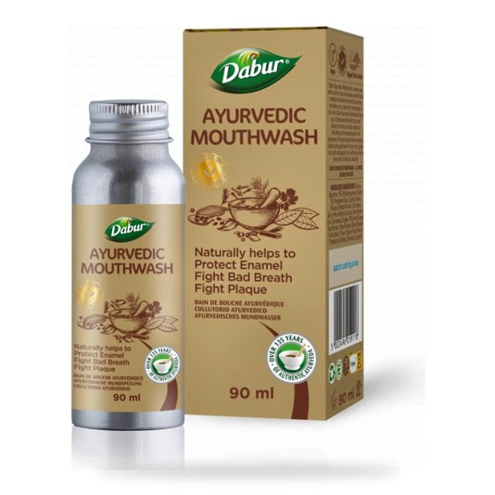 Płyn do Płukania Ust Ajurwedyjski Wegański Bez Cukru 90 ml - Dabur
