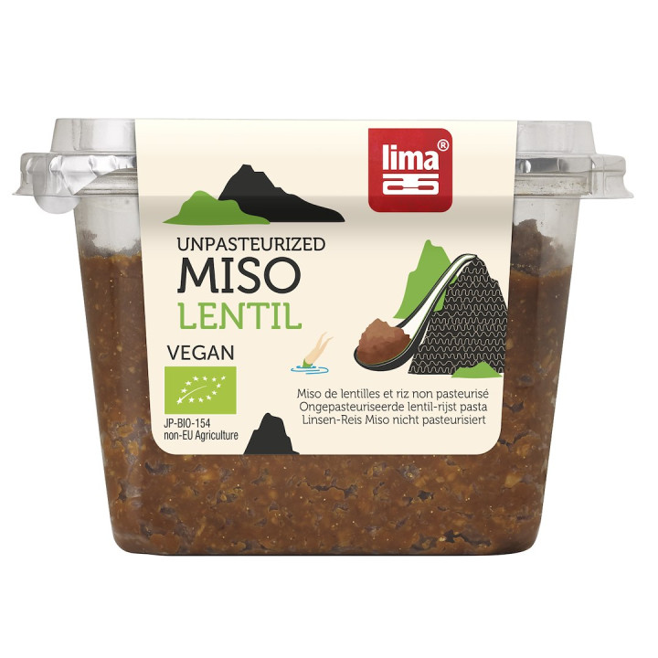 Miso Lentil (pasta z Soczewicy i Ryżu) BIO 300 g - | LIMA - Ekochatka