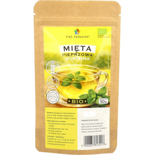 Herbatka z Mięty Pieprzowej Bezglutenowa | PIĘĆ PRZEMIAN - Ekochatka