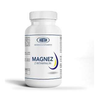 Magnez + Witamina B6 Suplement Diety 90 kapsułek - Jantar - Ekochatka