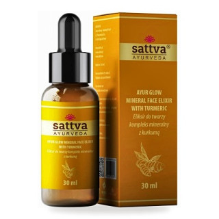 Serum do Twarzy Eliksir Kompleks Mineralny z Kurkumą Wegańskie 30 ml - Sattva