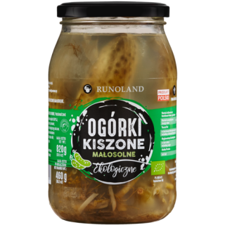 Ogórki Kiszone Małosolne BIO 820 g (460 g) - | RUNOLAND - Ekochatka