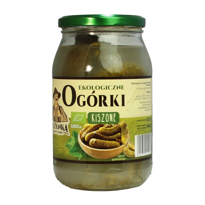 Ogórki Kiszone BIO 820 g (460 g) - | OD ZENKA TRADYCYJNIE - Ekochatka
