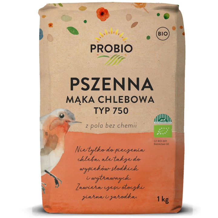 Mąka Pszenna Chlebowa Typ 750 BIO 1 kg - Probio | PROBIO - Ekochatka