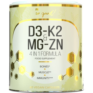 Witamina K2 + D3 + Magnez + Cynk 60 kapsułek - | SO GOOD! - Ekochatka