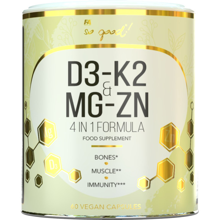 Witamina K2 + D3 + Magnez + Cynk 60 kapsułek - | SO GOOD! - Ekochatka