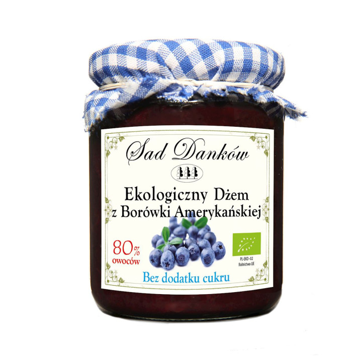 Borówka Amerykańska 80 % BIO 260g | SAD DANKÓW - Ekochatka