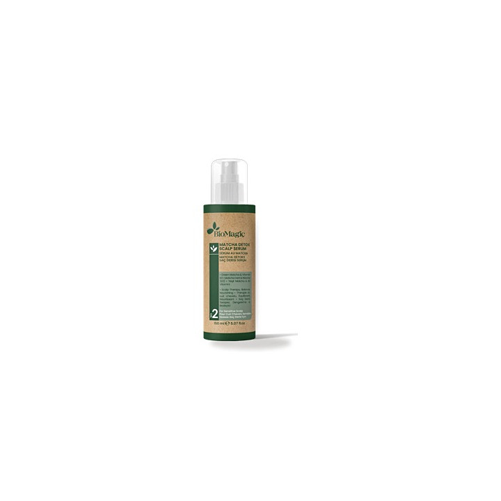 Serum do Wrażliwej Skóry Głowy Detox z Matchą Wegańskie 150 ml - Biomagic